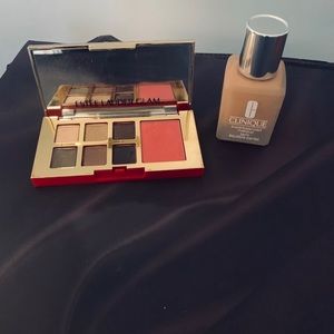 Clinique foundation and Estée Lauder pallete